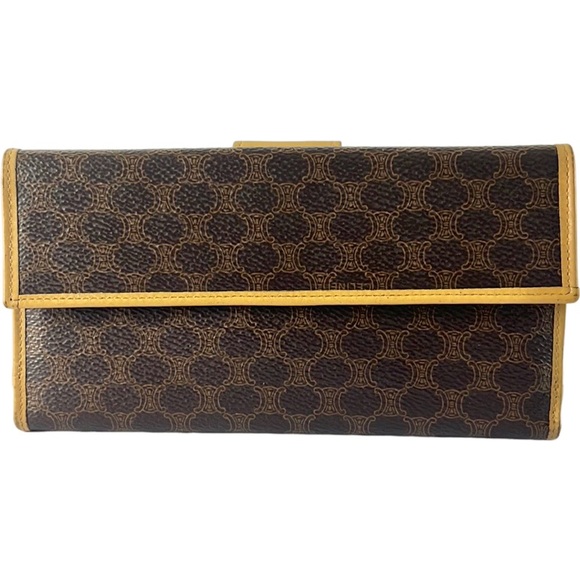 Céline Brown Macadam Long Wallet - Picture 2 of 7